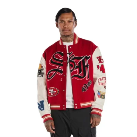 49ers Leather Varsity Jacket