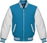 White And Blue Varsity Jacket