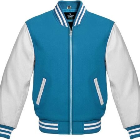 White And Blue Varsity Jacket