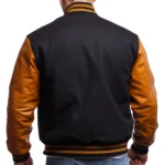 Black And Gold Varsity Jacket Printing