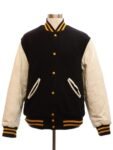 Black Gold And White Varsity jacket