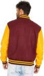 Burgundy And Gold Varsity Jacket