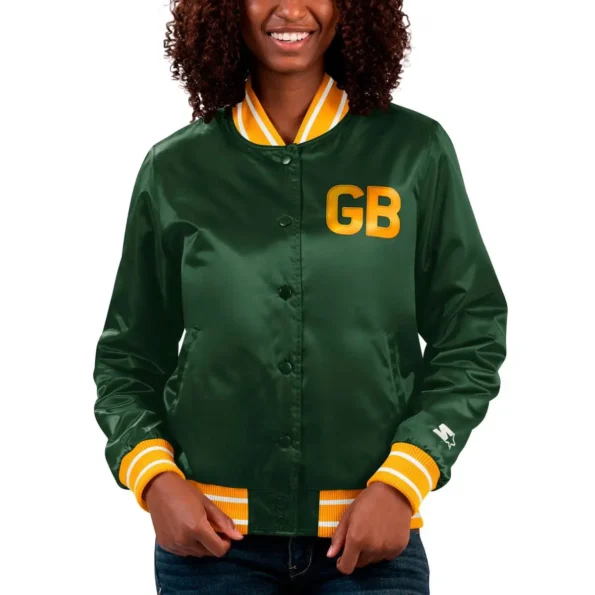 Green Varsity Jacket Womens