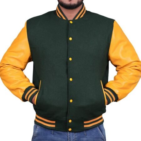 Green Yellow Varsity Jacket