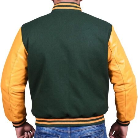 Green Yellow Varsity Jacket