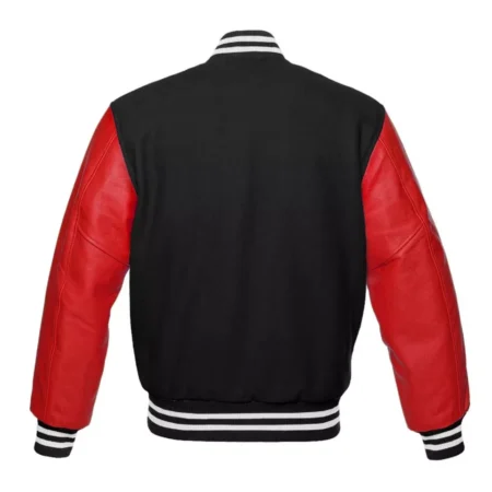 Red Black And White Varsity Jacket