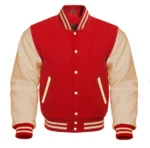 Red Men's Varsity Jacket