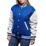 Women's Blue Varsity Jacket