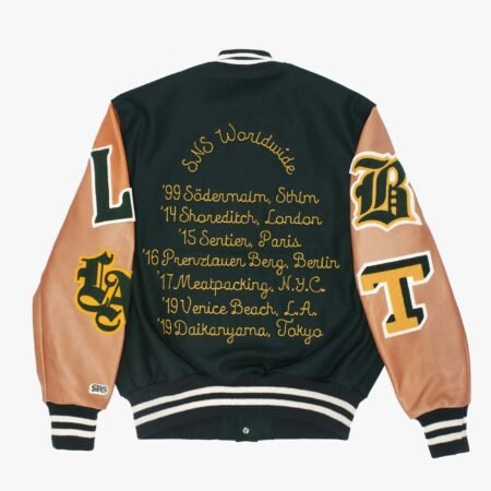 golden bear leather varsity jacket