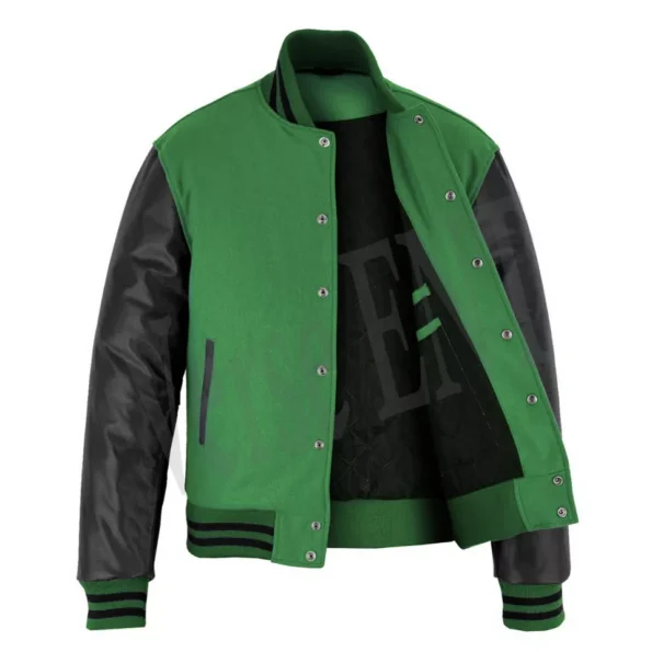 Green Black Varsity Jacket