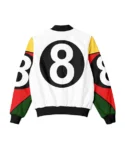 8 Ball 90’s White Vintage Bomber Jacket