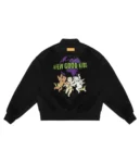 A Few Good Kids Varsity Black Wool Logo Jacket