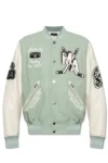 Amiri Logo Embroidered Hockey Varsity Jacket