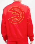 Atlanta Hawks Home Town Satin Red Jacket