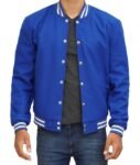 Baseball Style Royal Blue Varsity Jacket