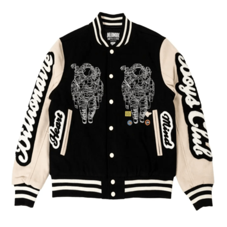 Billionaire Boys Club Men BB Astral Black & White Varsity Jacket