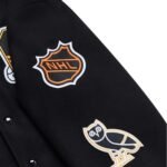 Boston Bruins OVO x NHL Black Full-Snap Varsity Jacket