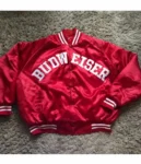 Budweiser 80s Vintage Red Bomber Jacket