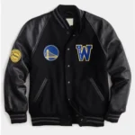 Golden State Warriors Black Varsity Jacket