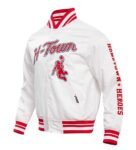 Houston Rockets Pro Standard 2023 24 City Eidition Full-Snap White Varsity Jacket