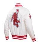 Houston Rockets Pro Standard 2023 24 City Eidition Full-Snap White Varsity Jacket