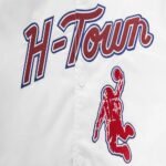 Houston Rockets Pro Standard 2023 24 City Eidition Full-Snap White Varsity Jacket