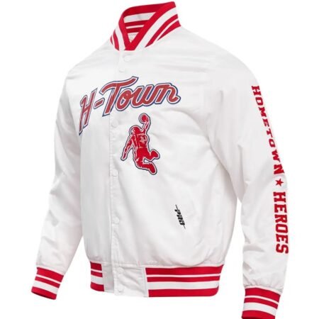 Houston Rockets Pro Standard 2023\24 City Eidition Full-Snap White Varsity Jacket