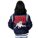 Jackson St. University Blue Wool Varsity Jacket