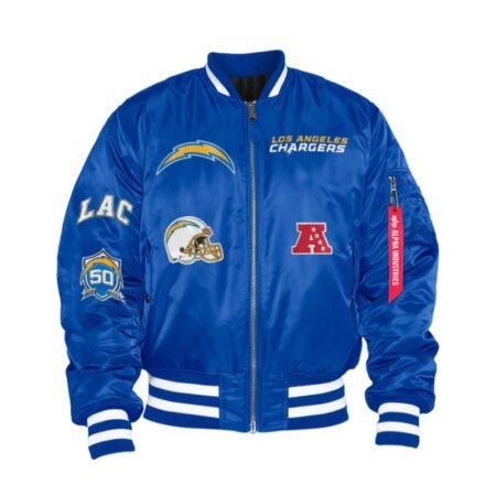 Chargers X Alpha X New Era Bomber Jacket