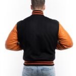 Mens-Black-And-Orange-Wool-And-Leather-Varsity-Jacket-1.jpg