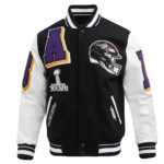 NFL Baltimore Ravens Mashup Wool Varsity Jacket