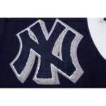 New York Yankees Pro Standard Mash Up Logo Blue & White Varsity Jacket