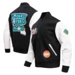 Scooby-doo Freeze Max Mystery Solvers Club Full-zip Black Varsity Jacket