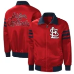 St. Louis Cardinals Red The Captain Ii Full-zip Varsity Jacket