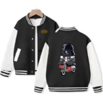 Star Wars Baseball Black And White Wool Varsity Jacket