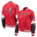 Tampa Bay Buccaneers Victory Cheer Bomber Red Jacket