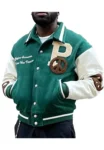 The Peaceful People Green Letterman Jacket