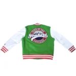 Yonker Legend Green And White Letterman Jacket