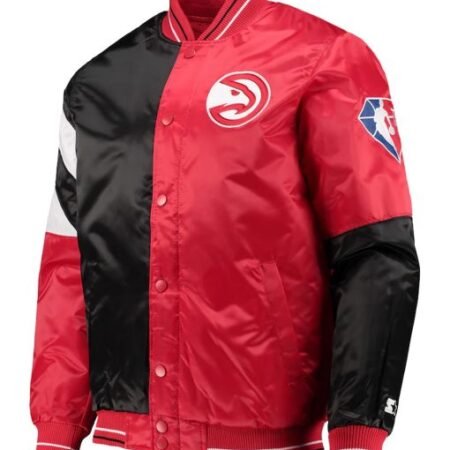 Atlanta Hawks 75th Anniversary Black and Red Jacket