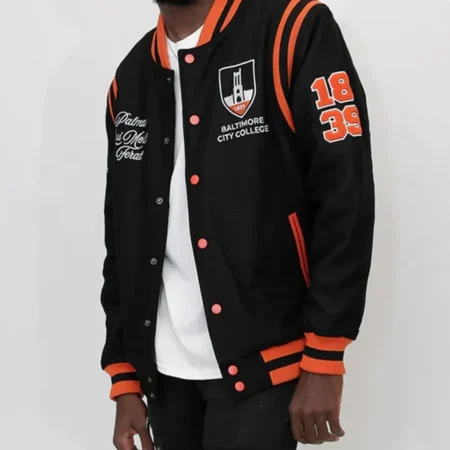 Baltimore City College Black Varsity Wool Jacket