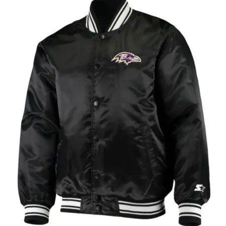 Starter Baltimore Ravens Bomber Satin Jacket