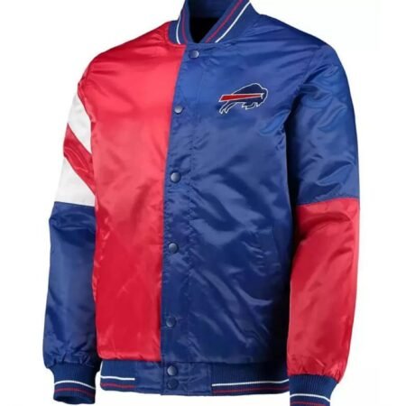 Buffalo Bills Royal Red Tricolor NFL Satin Jacket