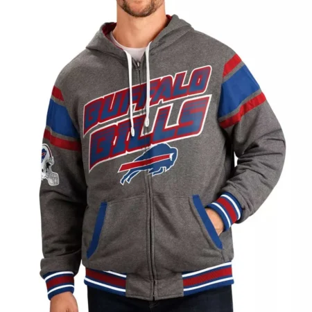 Gray Buffalo Bills Extreme Hoodie
