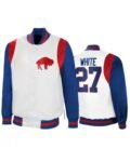 Tre’Davious White Buffalo Bills White Satin Jacket