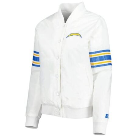 Chargers Starter White Line Up Jacket