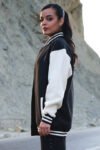 Ladies Varsity Jacket Black