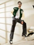 Olive Green Classic Varsity Jacket