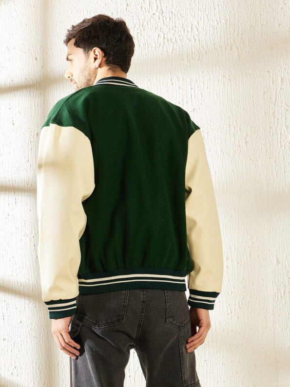 Green Varsity Jacket Men