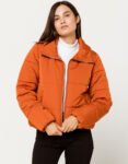 Orange Puffer Jacket Women's