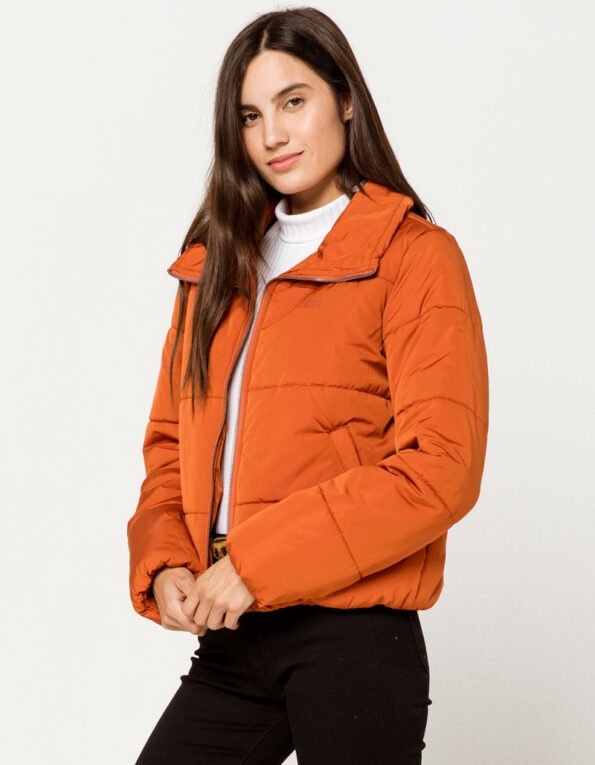 Orange Puffer Jacket Women's